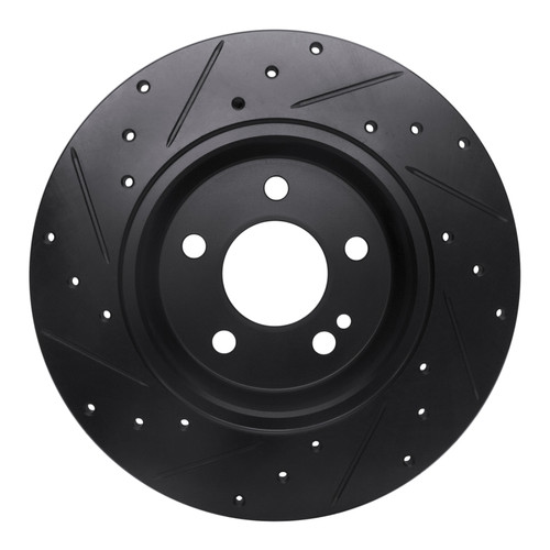 R1 15-21 Mercedes-Benz C180 (Mexico) Rear Right Drilled & Slotted Black Brake Rotor