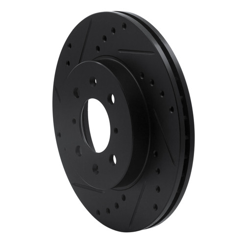 R1 97-02 Peugeot 306 (Mexico) Front Left Drilled & Slotted Black Brake Rotor