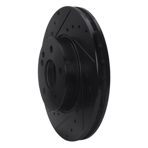 R1 16-23 Mercedes-Benz Viano (Mexico) Front Left Drilled & Slotted Black Brake Rotor