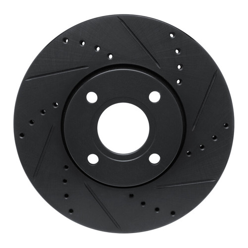 R1 13-16 Ford Ecosport (Mexico) Front Right Drilled & Slotted Black Brake Rotor