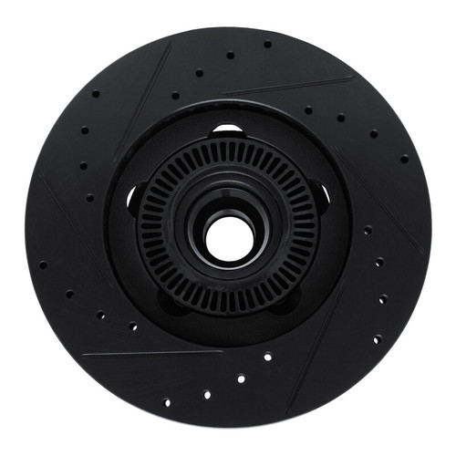 R1 06-12 Ford Ranger (Mexico) Front Right Drilled & Slotted Black Brake Rotor