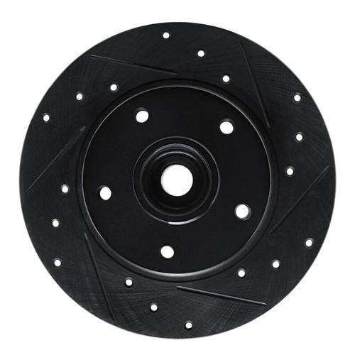 R1 11-15 Renault Fluence (Mexico) Rear Right Drilled & Slotted Black Brake Rotor