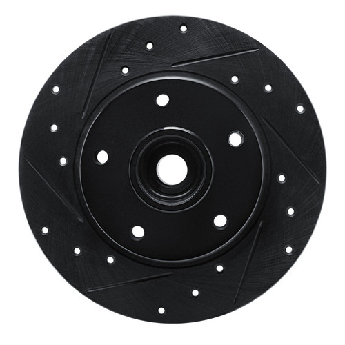 R1 11-15 Renault Fluence (Mexico) Rear Left Drilled & Slotted Black Brake Rotor