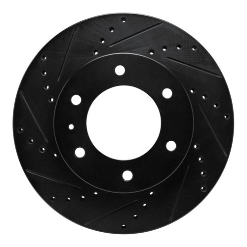 R1 13-17 Ford Ranger (Mexico) Front Left Drilled & Slotted Black Brake Rotor