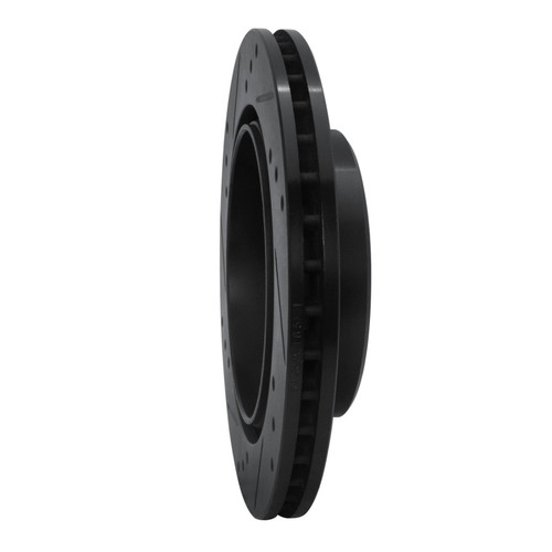 R1 92-95 Mercedes-Benz E420 Rear Right Drilled & Slotted Black Brake Rotor