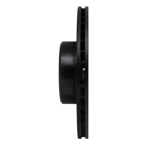 R1 82-85 Mercedes-Benz 500SEC Front Right Drilled & Slotted Black Brake Rotor