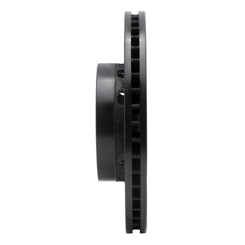 R1 90-97 Audi S6 Front Left Drilled & Slotted Black Brake Rotor