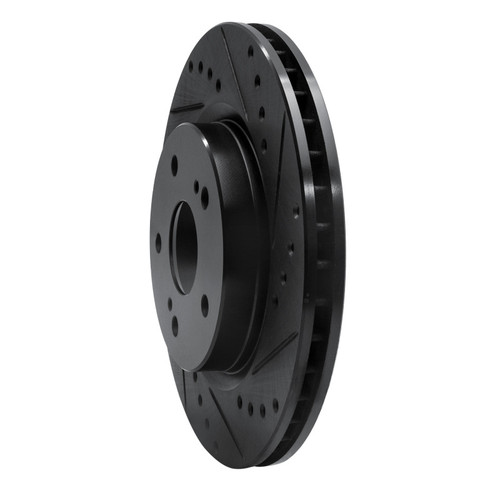 R1 06-17 Suzuki Grand Vitara (Mexico) Front Right Drilled & Slotted Black Brake Rotor