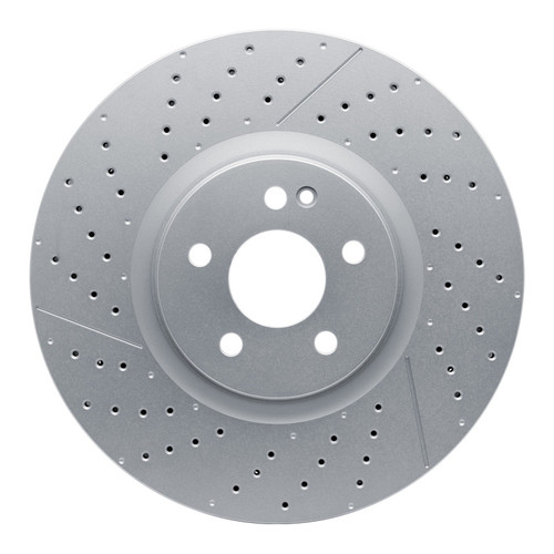 R1 14-19 Mercedes-Benz CLA45 AMG Front Drilled & Slotted Carbon Alloy GeoMET Rotor