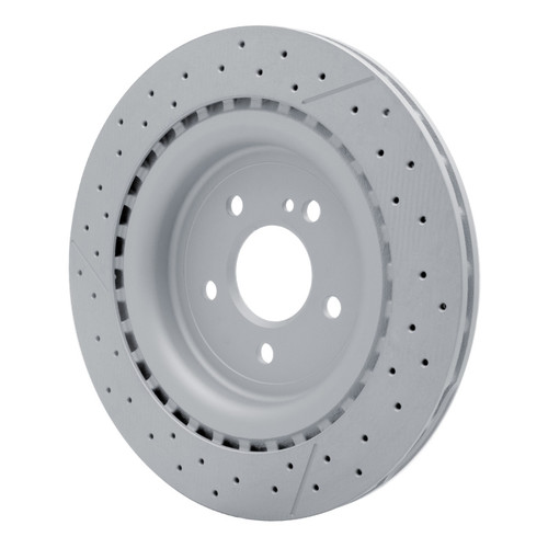 R1 12-20 Mercedes-Benz SLC43 AMG Rear Drilled & Slotted Carbon Alloy GeoMET Rotor