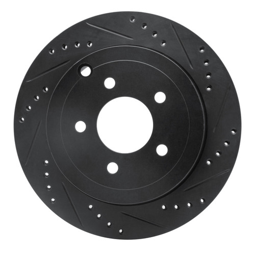 R1 95-97 Ford Ranger (USA/Canada) Front Right Drilled & Slotted Black Brake Rotor