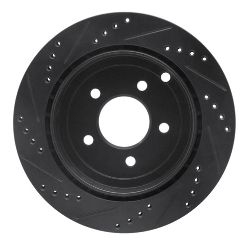R1 95-97 Ford Ranger (USA/Canada) Front Right Drilled & Slotted Black Brake Rotor