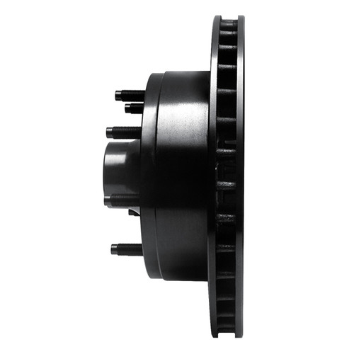 R1 80-85 Ford F-250 2WD (Excl Super Duty) Front Left Drilled & Slotted Black Brake Rotor