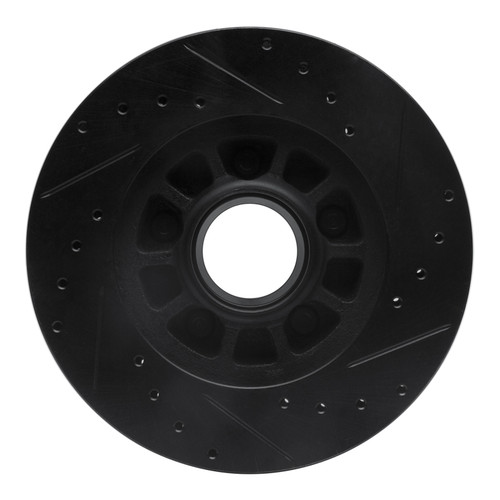 R1 83-92 Ford Ranger (USA/Canada) Front Left Drilled & Slotted Black Brake Rotor