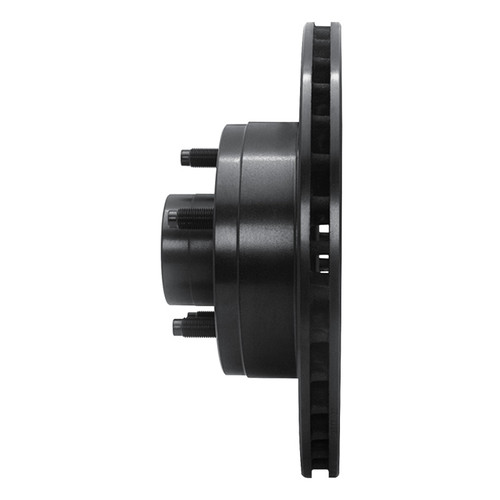 R1 80-83 Ford F-150 RWD Front Left Drilled & Slotted Black Brake Rotor