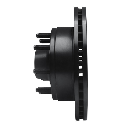 R1 80-85 Ford E-250 Econoline Club Wagon Front Right Drilled & Slotted Black Brake Rotor