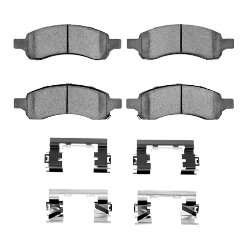 R1 06-12 Saab 9-7X Front Euro Ceramic Brake Pads and Hardware Kit