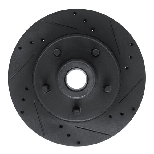 R1 73-73 Ford Country Squire Front Right Drilled & Slotted Black Brake Rotor