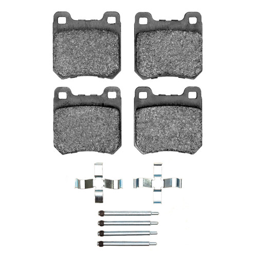 R1 97-01 Cadillac Catera Rear Euro Ceramic Brake Pads and Hardware Kit
