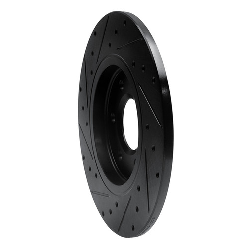 R1 06-06 Buick TERRAZA Rear Right Drilled & Slotted Black Brake Rotor