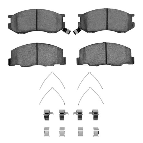 R1 91-97 Toyota Previa Front Euro Ceramic Brake Pads and Hardware Kit