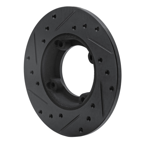 R1 85-94 Chevrolet Sprint Front Right Drilled & Slotted Black Brake Rotor