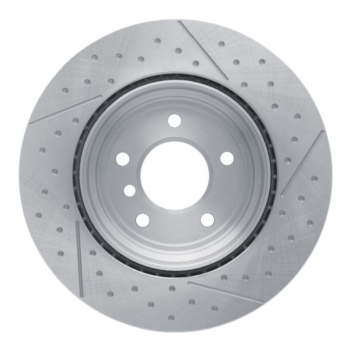 R1 06-13 BMW 328I Rear Dimpled and Slotted Brake Rotor