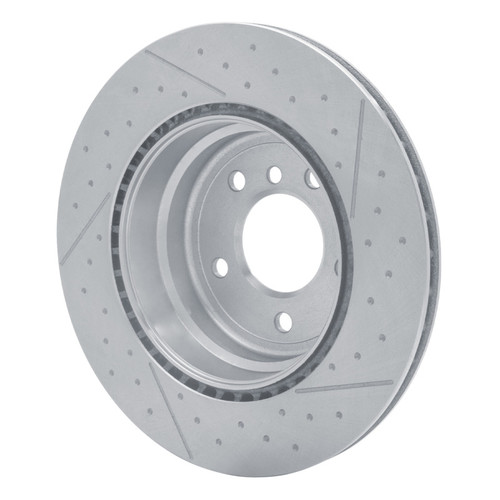 R1 13-13 BMW 135IS Rear Dimpled and Slotted Brake Rotor