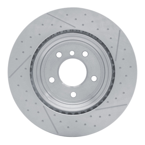 R1 13-13 BMW 135IS Rear Dimpled and Slotted Brake Rotor