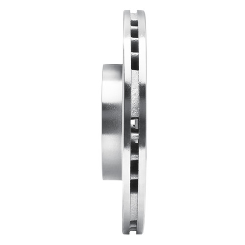 R1 99-03 Mazda Protege Front Right Drilled & Slotted Silver Brake Rotor