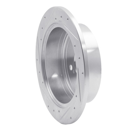 R1 04-10 Toyota SIENNA Rear Right Drilled & Slotted Silver Brake Rotor