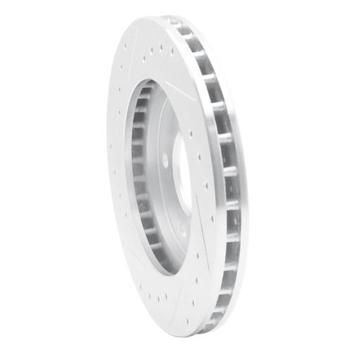 R1 88-96 Buick Regal Front Right Drilled & Slotted Silver Brake Rotor