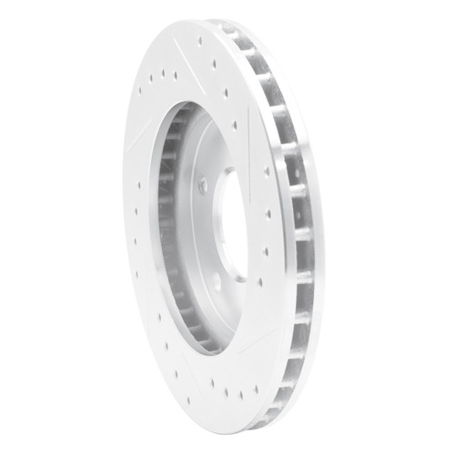 R1 88-96 Buick Regal Front Left Drilled & Slotted Silver Brake Rotor