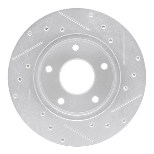 R1 82-88 Chevrolet Camaro Rear Left Drilled & Slotted Silver Brake Rotor