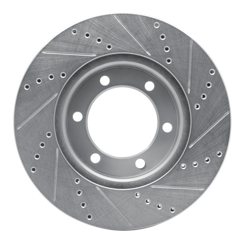 R1 00-07 Toyota SEQUOIA Front Left Drilled & Slotted Silver Brake Rotor