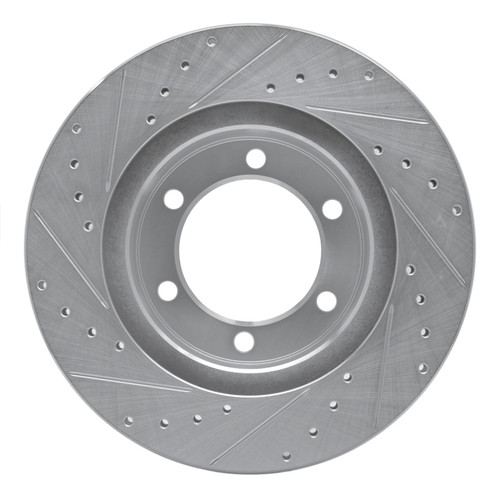 R1 95-04 Toyota 4Runner Front Right Drilled & Slotted Silver Brake Rotor