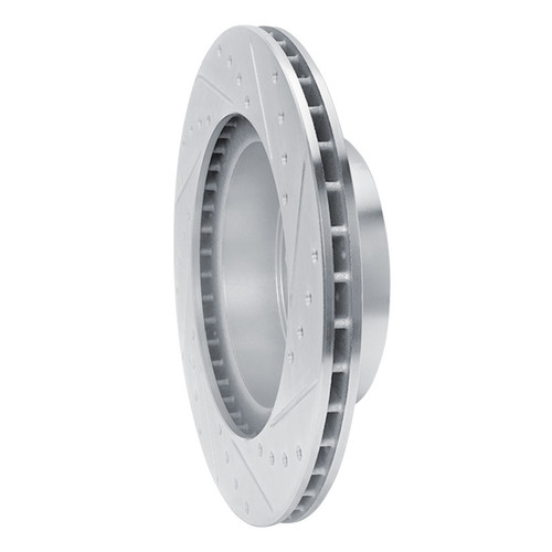 R1 95-04 Toyota 4Runner Front Left Drilled & Slotted Silver Brake Rotor