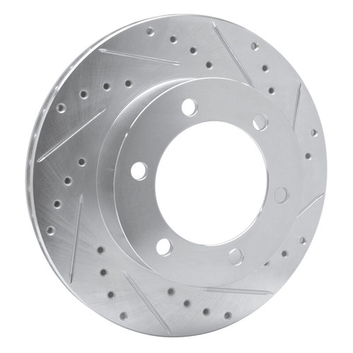 R1 95-04 Toyota 4Runner Front Right Drilled & Slotted Silver Brake Rotor EDZ-76121R
