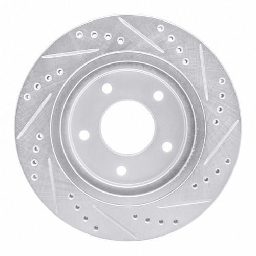 R1 94-01 Buick Regal Front Left Drilled & Slotted Silver Brake Rotor