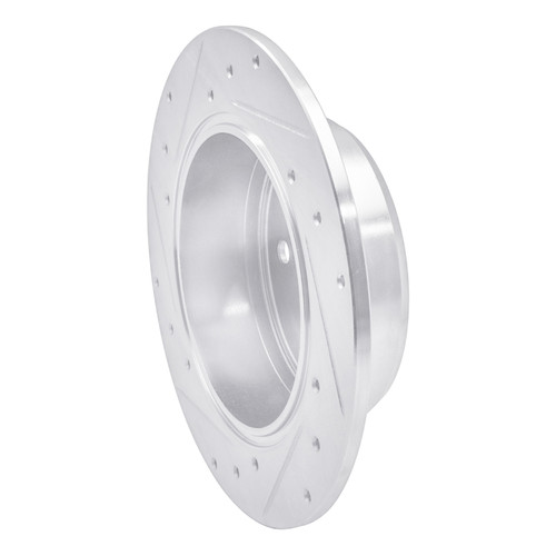 R1 92-03 Lexus RX300 Rear Right Drilled & Slotted Silver Brake Rotor