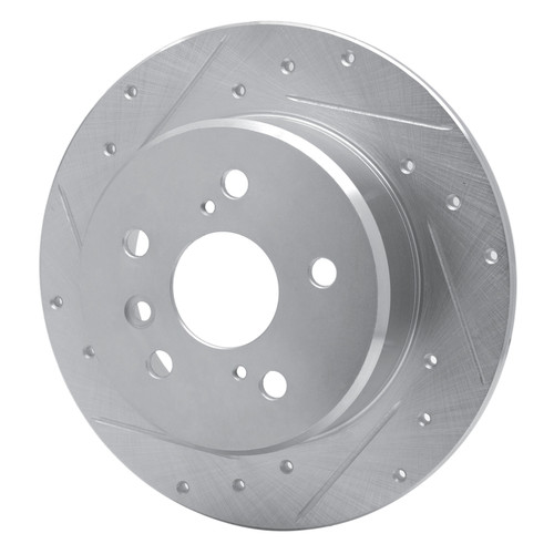 R1 92-03 Lexus ES300 Rear Left Drilled & Slotted Silver Brake Rotor EDZ-76053L