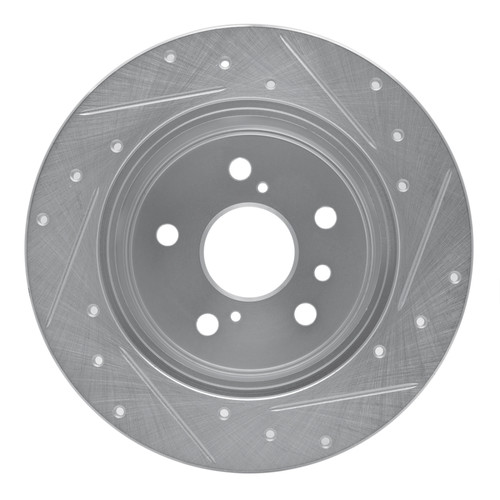 R1 92-03 Lexus ES300 Rear Left Drilled & Slotted Silver Brake Rotor EDZ-76053L