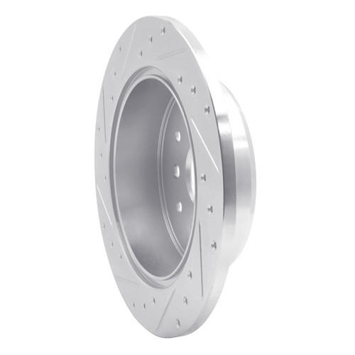 R1 98-10 Lexus IS300 Rear Right Drilled & Slotted Silver Brake Rotor