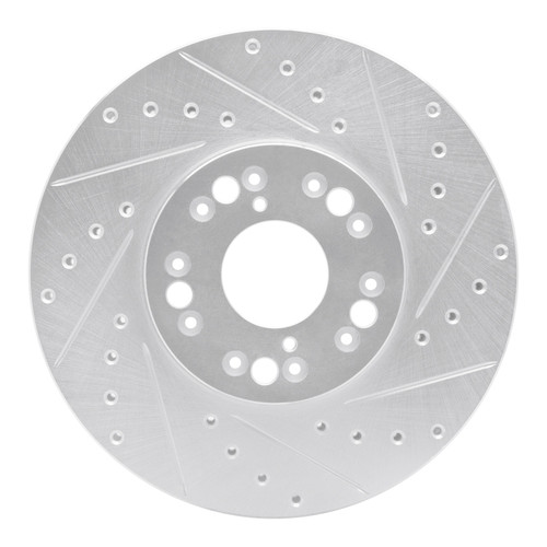 R1 92-10 Lexus IS300 Front Right Drilled & Slotted Silver Brake Rotor