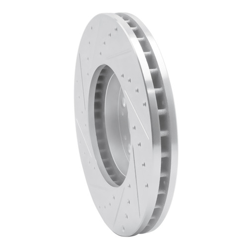 R1 92-10 Lexus IS300 Front Right Drilled & Slotted Silver Brake Rotor