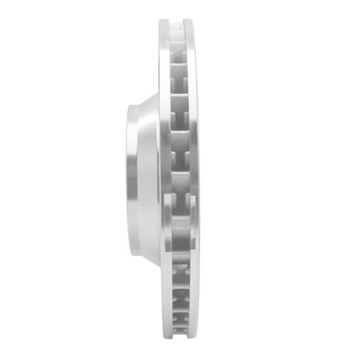 R1 03-15 Audi Q7 Right Front Drilled & Slotted Silver Brake Rotor