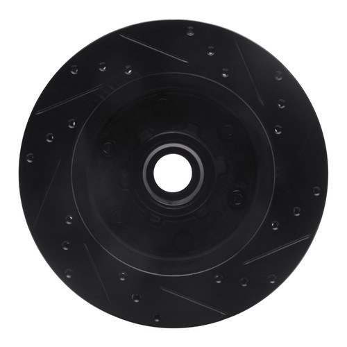 R1 88-96 Chevrolet C2500 Front Left Drilled & Slotted Black Brake Rotor