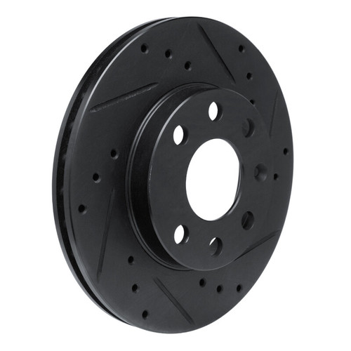 R1 88-20 Chevrolet CHEVY Pickup (Mexico) Front Right Drilled & Slotted Black Brake Rotor