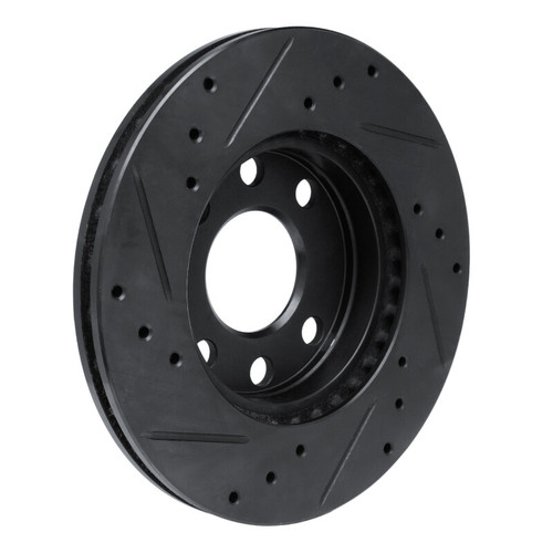 R1 88-20 Chevrolet CHEVY Pickup (Mexico) Front Right Drilled & Slotted Black Brake Rotor