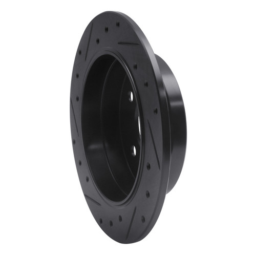 R1 94-98 Mercedes-Benz C220 Rear Right Drilled & Slotted Black Brake Rotor